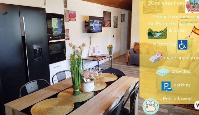 King Henry IV's Getaway in PAU – HOUSE 6 Ppl + BABY Pool SPA Brazier Plancha