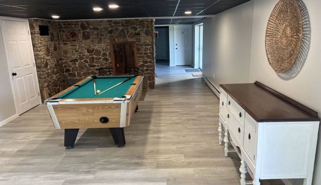 King Room w/Shared Bath | Game Room + Firepit