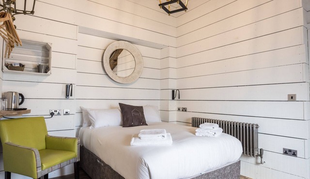 King size bedroom with private bathroom