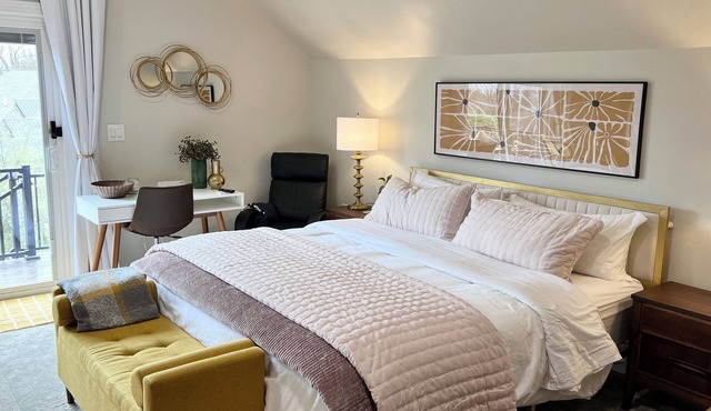 King Suite, Modern Studio Apartment in the Country/Garden State—1hr from NYC