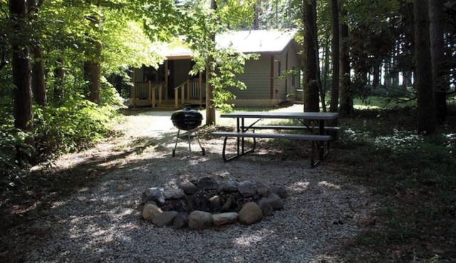 Kishauwau's Starved Rock Area Cabins - Romantic Whirlpool Pines Cabin For 2