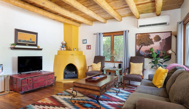 Kiva Cottage | Fireplace, Patio, Near Downtown