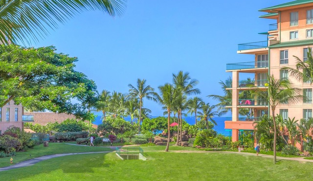 KLVR welcomes you to Luana Garden Villa 1D upper level with partial ocean view