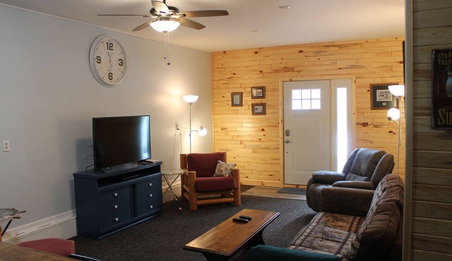 Knotty Pine Retreat at Hubbard Lake with private deeded lake access steps away