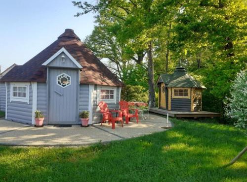 Kota rouge climatisé, séjour nature pour deux près de la Saône - FR-1-583-394