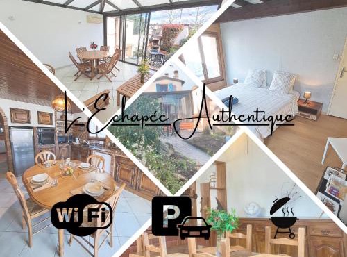 L'échappée authentique- Maison centre-ville- véranda climatisée-jardin