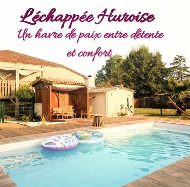 L'échappée Huroise, piscine et spa privatifs