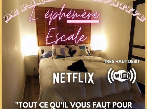'L' éphémère escale' appartement calme avec parking gratuit sur place