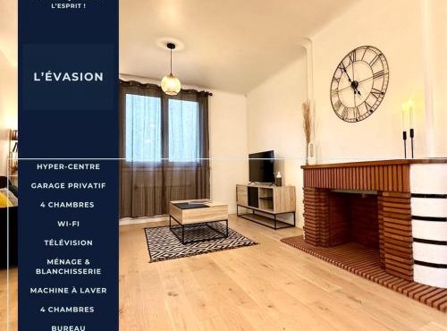 L'Évasion - Centre-Ville & Garage Privé