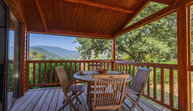 L’Abiho - Chalet climatisé avec piscine