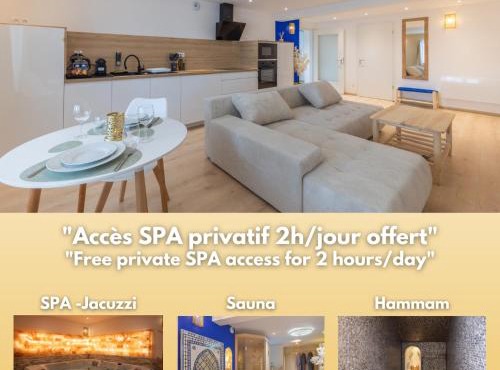 L'Andalouse - SPA Privatif - Jacuzzi Hammam Sauna
