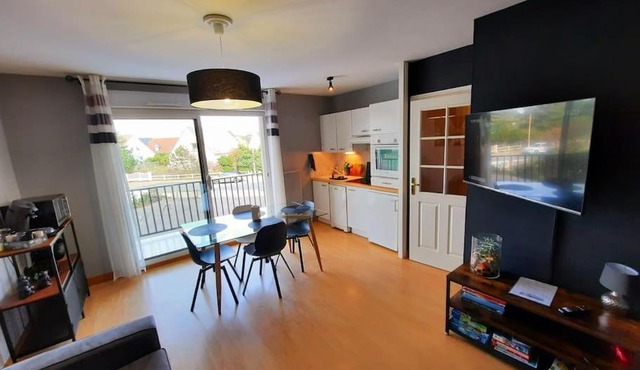 L'art de l'eau PLage ,Studio en résidence privée.