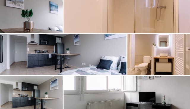 L'Escapade Dardilly: comfortable studio for professionals, private parking