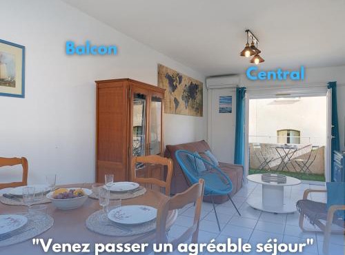 L'escapade, Port à 200m, climatisation et balcon
