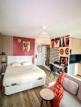 L'Ethnik Spot- studio cosy proche Paris et Stade de France - parking privé