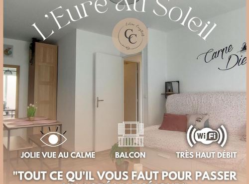 L'Eure Au Soleil, avec balcon et Wifi