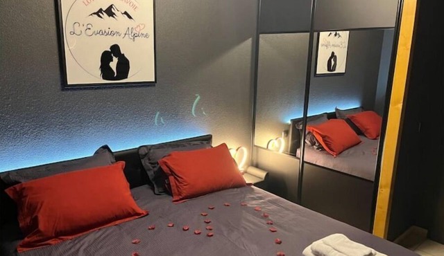 L'evasion Alpine - Love Room - Appartement Avec Balnéo et Sauna