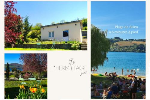 L'HERMITAGE maisonnette lake view beach 5 min walk