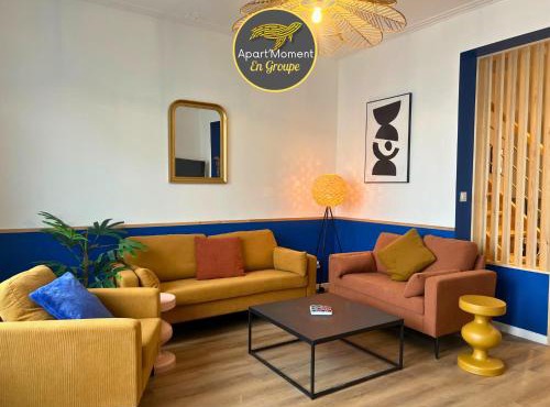 L'Horizon Bleu - Appartement 4 chambres avec cour au centre Bourbourg