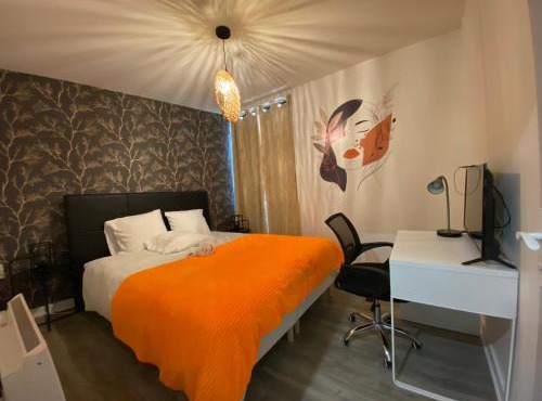 L'Indigo, charmant T2, 10 min centre historique, WiFi, Netflix, Amazon Prime