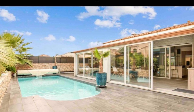 L'Instant villa familiale avec piscine Gigean