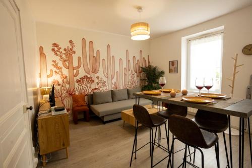 L'Oasis - T2 Ambiance cactus et confort moderne