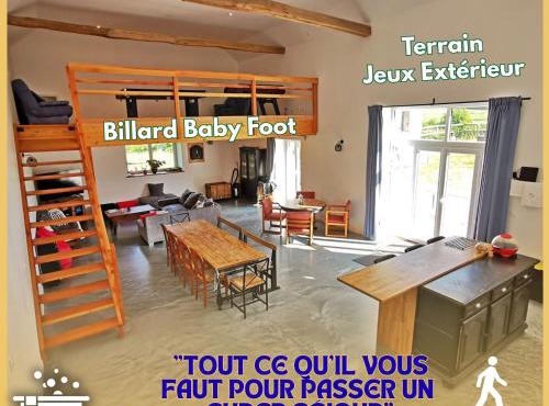 L'Orée du Lac Chamboux, SPA, Salle de jeux, Séjour 80 m2, A 2 pas du Lac