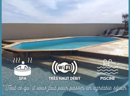 La Bâtisse du Dolmen Clara, Spa et piscine