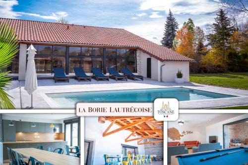 La Borie Lautrecoise - 26 pers - Piscine chauffée & Clim