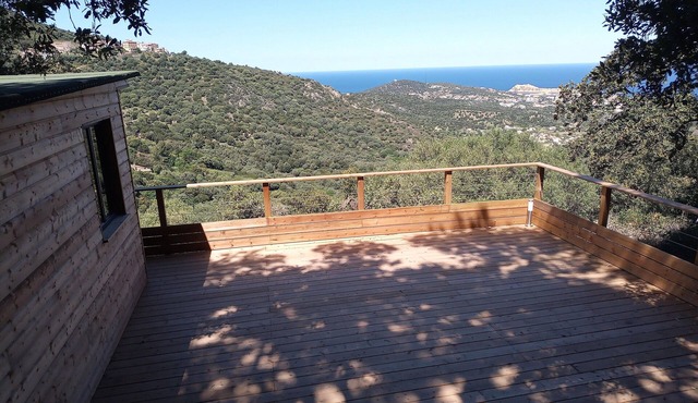 LA CABANE DE CASANOVA 8/10 PEOPLE. BREATHTAKING VIEW OF ILE ROUSSE