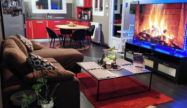 "La Cachette" 80 m2 house with garden 3 bedrooms 1 bathroom 1 to 6 people