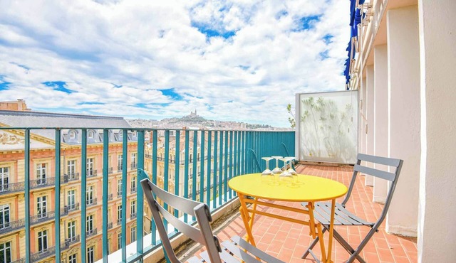 La Canebière - Appart 2 chambres avec terrasse