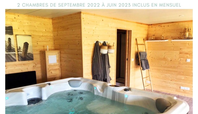 La chambre des REVES - N°2/3- SPA PRIVATIF en option en JUILLET, inclus en AOUT