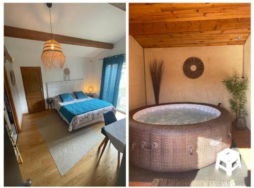 La chambre haute, son jardin, et, son SPA