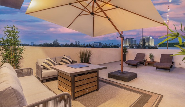 LA Cityscapes views w/Rooftop, New construction and Fresh Stylish Furnishings.