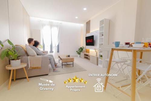 La cosy - Moderne - Pro ou couple av Enfants - Entrer autonome -Les Bonn'appartts-sur-Seine