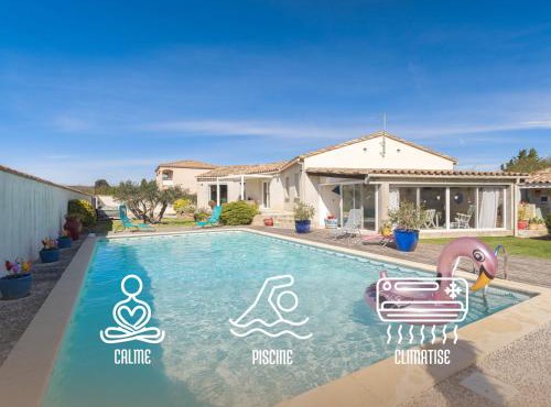 La Croisée des Oliviers - Piscine - Climatisé