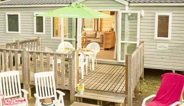 La Croix du Vieux Pont campsite* - Mobil-home Classic 4 rooms 6 adults + 2 children