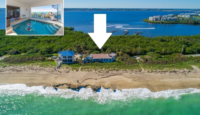La Dolce Vita: Big Beach House w/elevator & heated pool! DIRECTLY ON BEACH