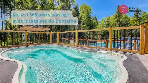 La Fleur Urbaine - Chalet 6 pers Spa Sauna Piscine - Resort près de Québec