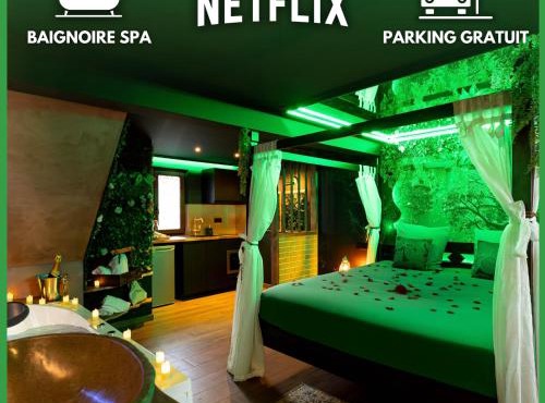 La Forêt Enchantée - Chambre à thème Love Room Jacuzzi - Évasion pour deux