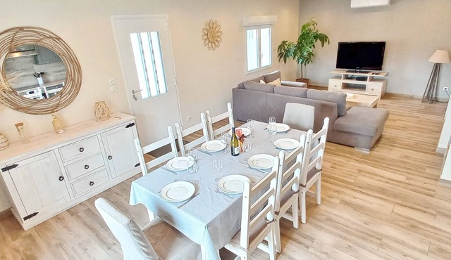 La Gardiolette listed house ★ 8 pers/air-conditioned/courtyard/5min from beaches