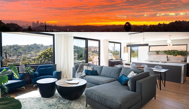 LA Hillside House dramatic views, super clean. 2bed/2bath
