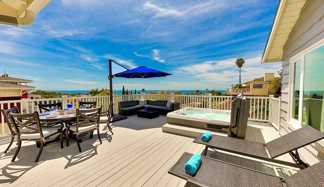 La Jolla Dream Home- Ocean Views, AC, Spa & Garage