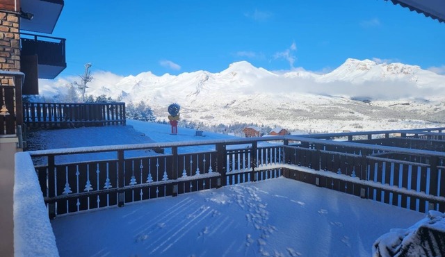 La Joue du Loup- Apt 4/6 pers -Terrace with ski slope access- Eden des Cimes