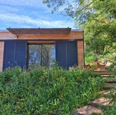 La mésange bleue, maison bois écologique, Eco-friendly wooden house