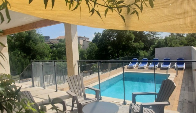 La Madé superb 4* air-conditioned gîte with secure private swimming pool