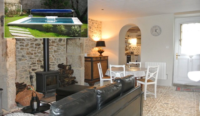 La Maison d'Eugénie, private heated pool, near Lascaux