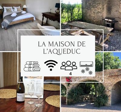 La Maison de l'Aqueduc - 4 pers au cœur des vignes -