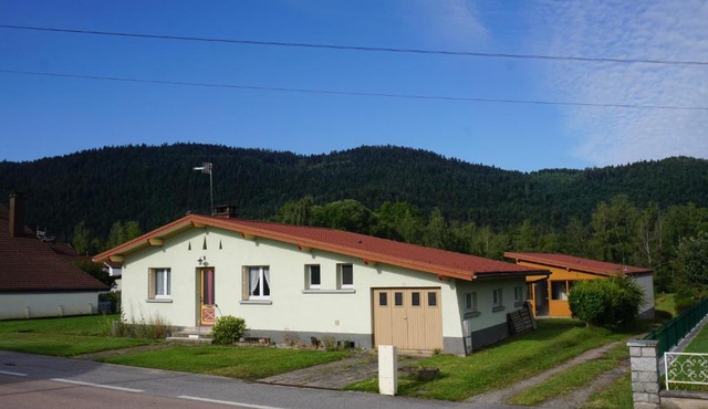 La maison et l'étang de pêche